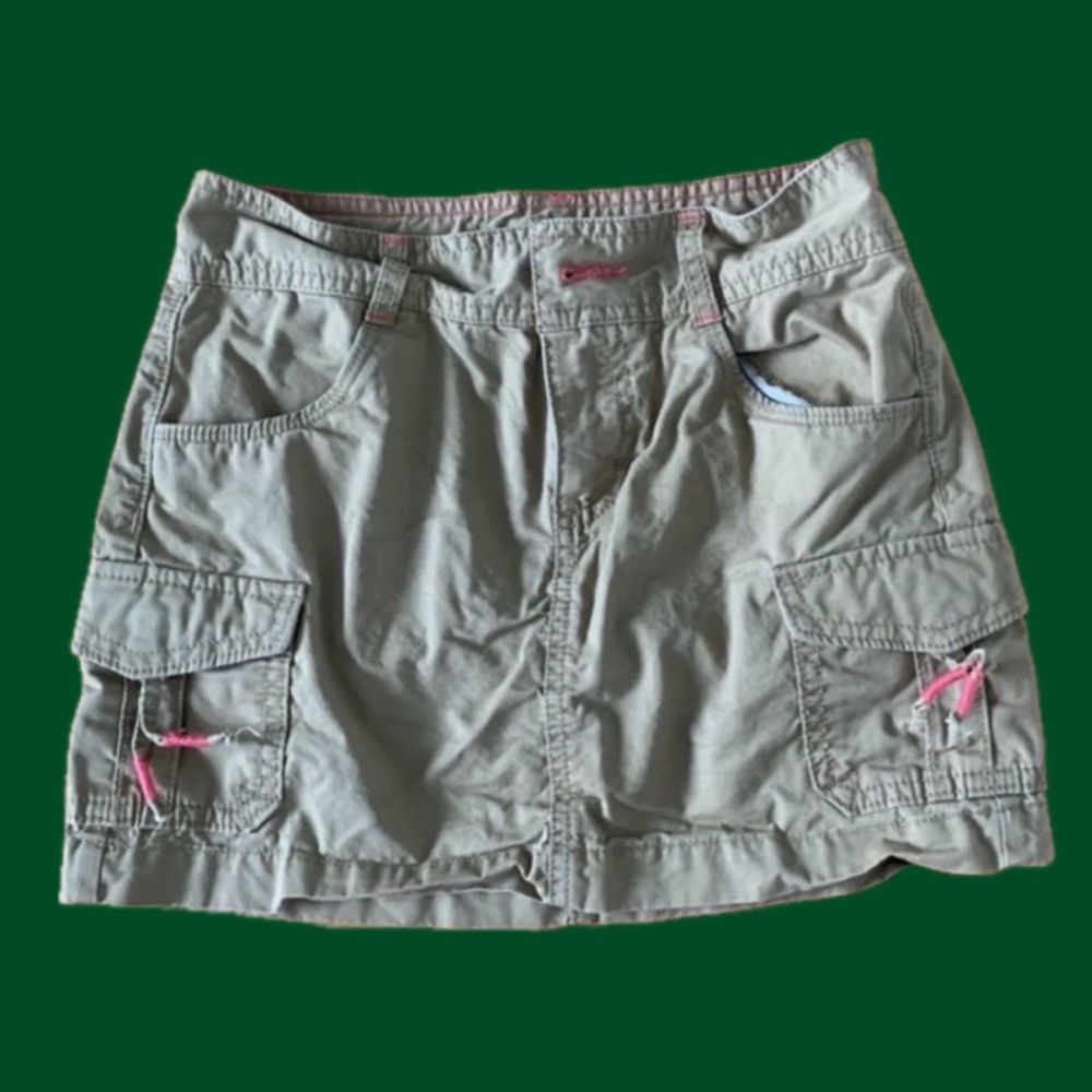 NWOT Old Navy Girls Khaki Cargo Skort (L) Y2K